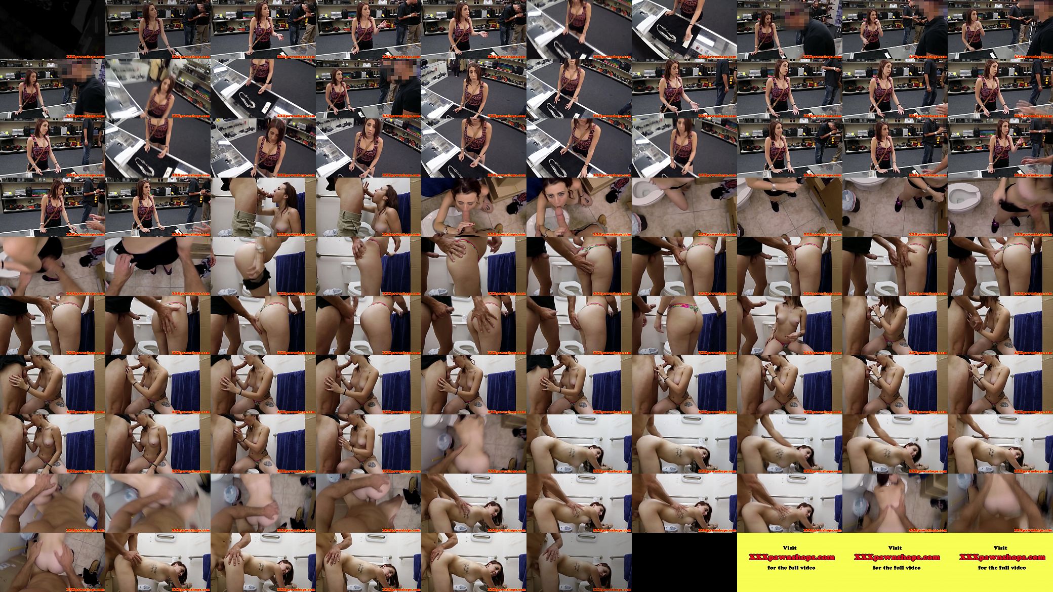 Pawnshop latina doggystyled in bathroom 预览图