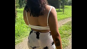 Chubby Latina Farting Outdoors Public Big Ass Loud Rips Nature Gas