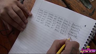 Sexy Blonde Babe Sasha Rose Raw Fuck On The Classroom Table