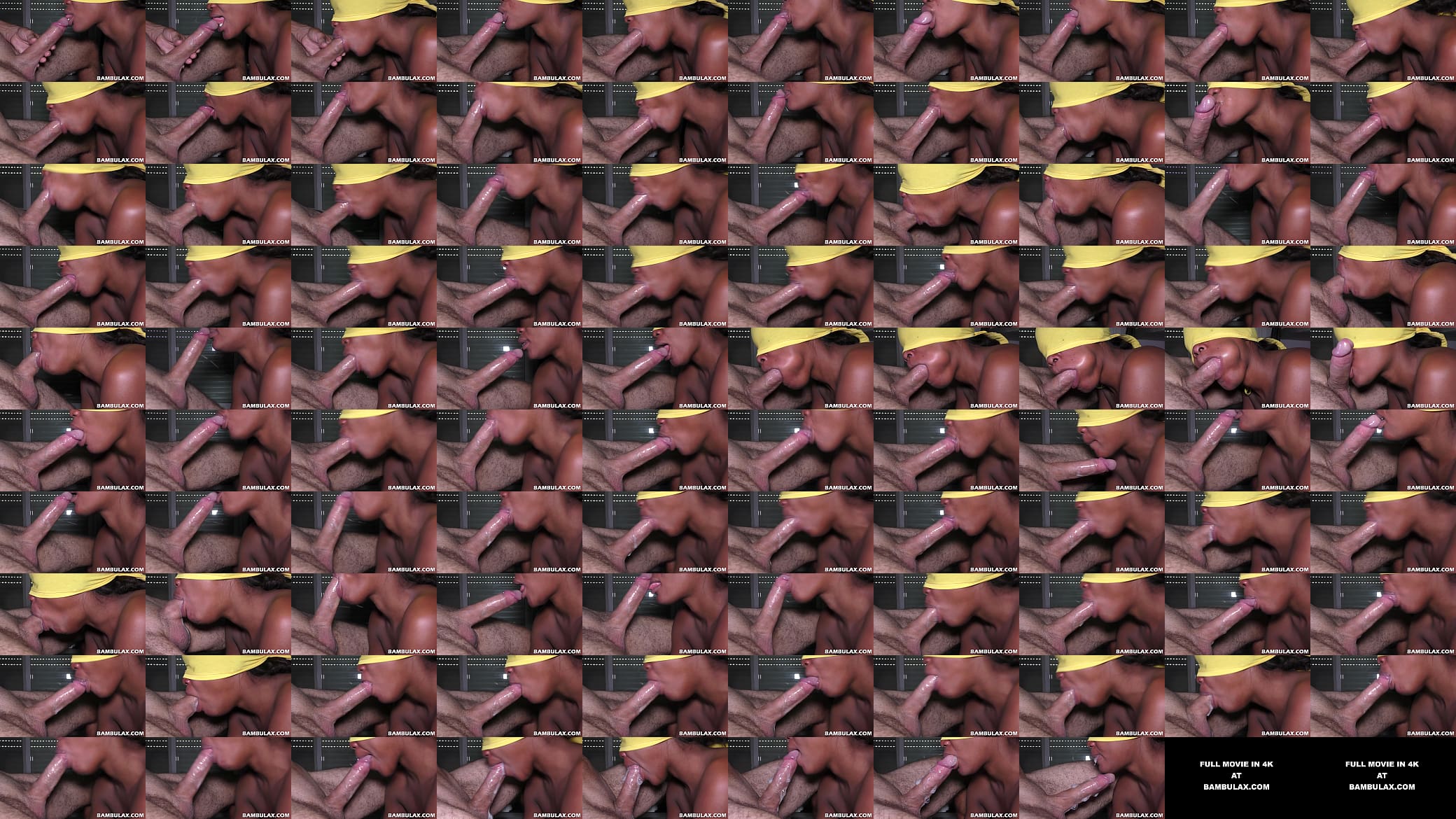 Ebony mouth sucking my big white cock and makes it cum 预览图