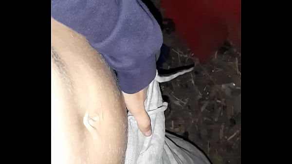 I hide in the barn to fuck my hairy, wet pussy to a shaking orgasm - Girls fly orgasm