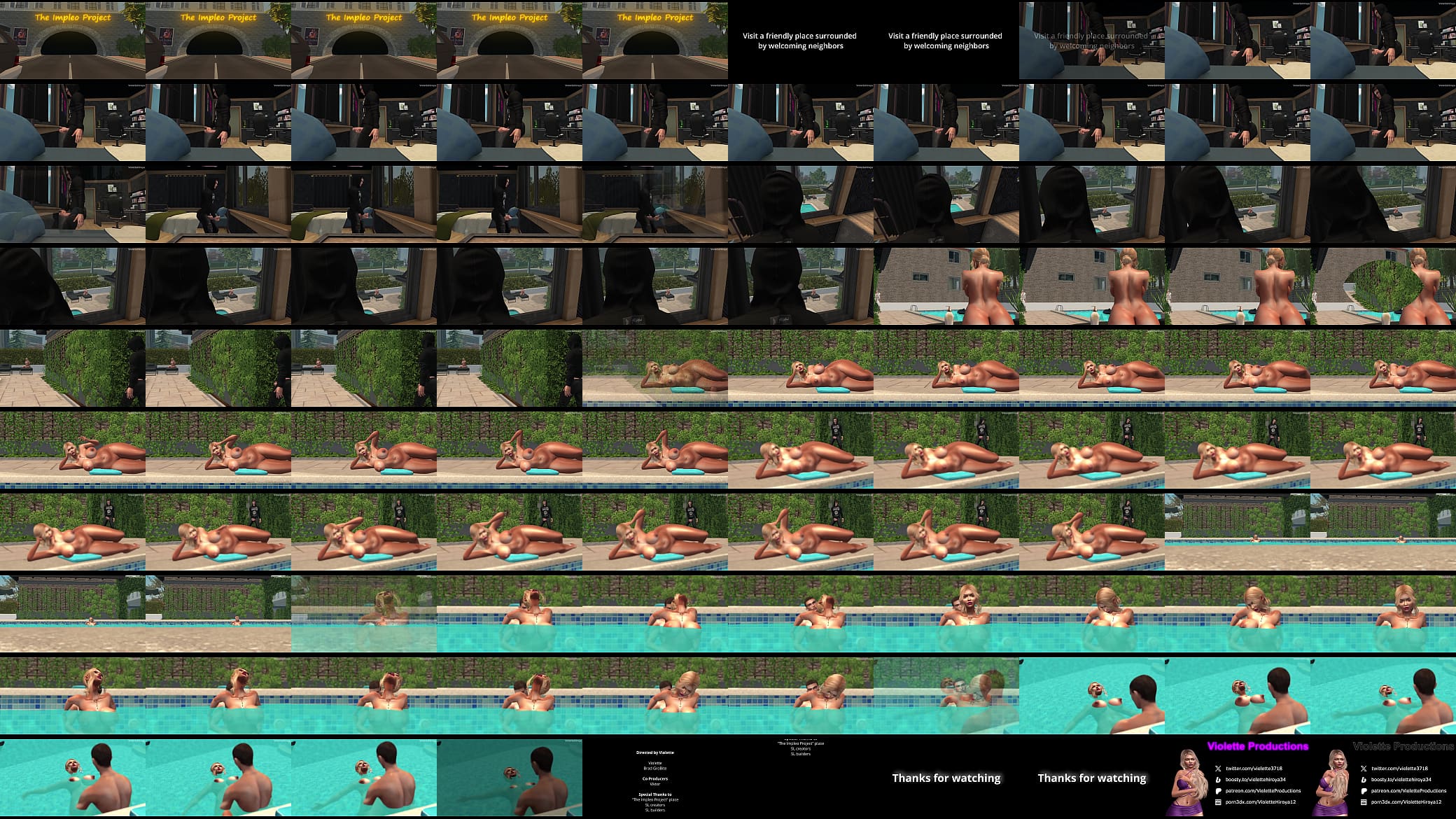My well-mounted neighbor and his bimbo stepmom at the pool 预览图