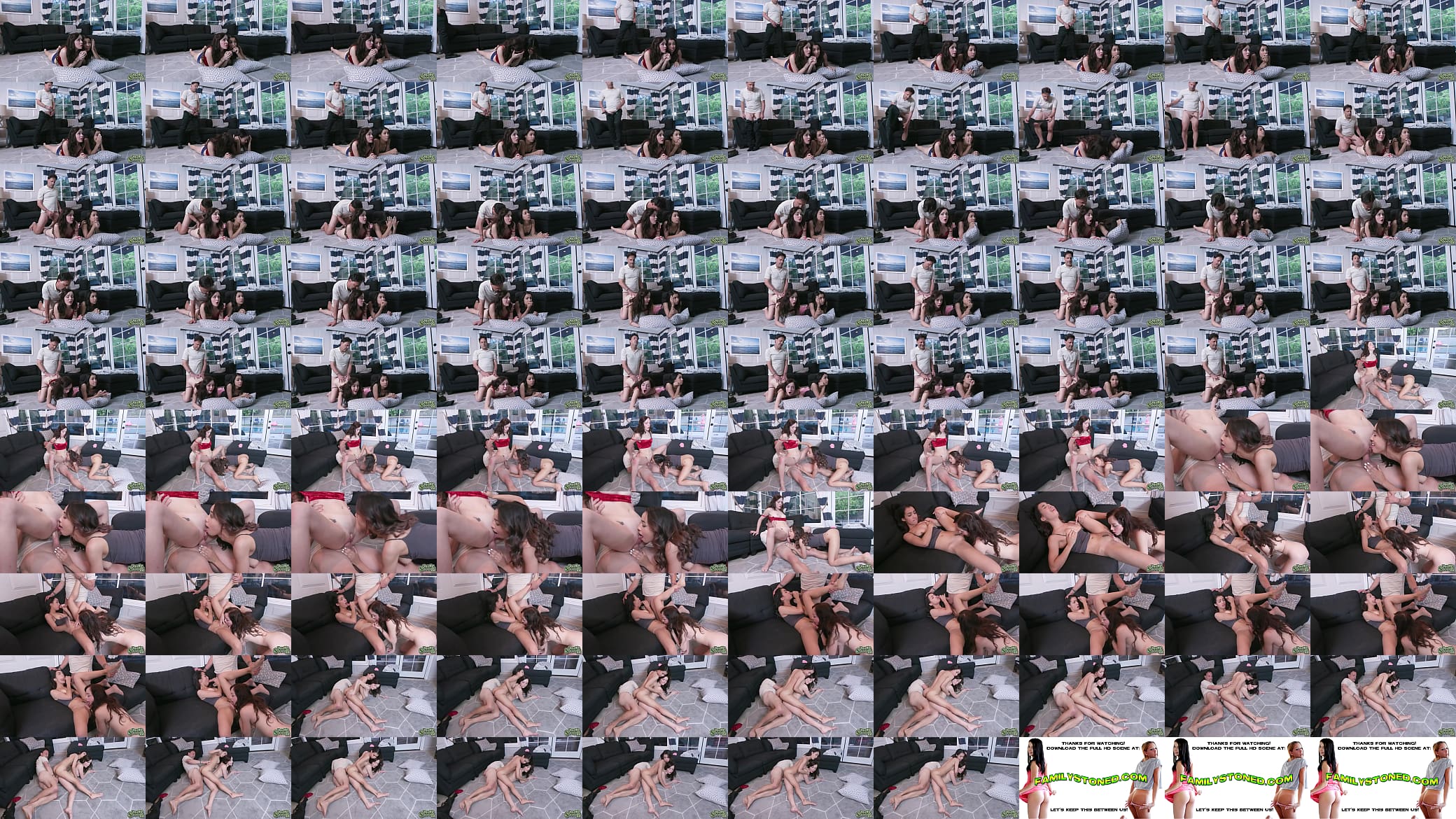 Horny stepdad romping Aliya Brynn and Jackie Rogans tight muffs 预览图