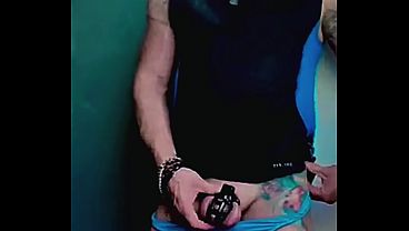 Marco is the heterosexual who does gay porn as a submissive faggot in chastity