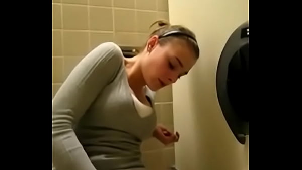 she masturbating in public toliet