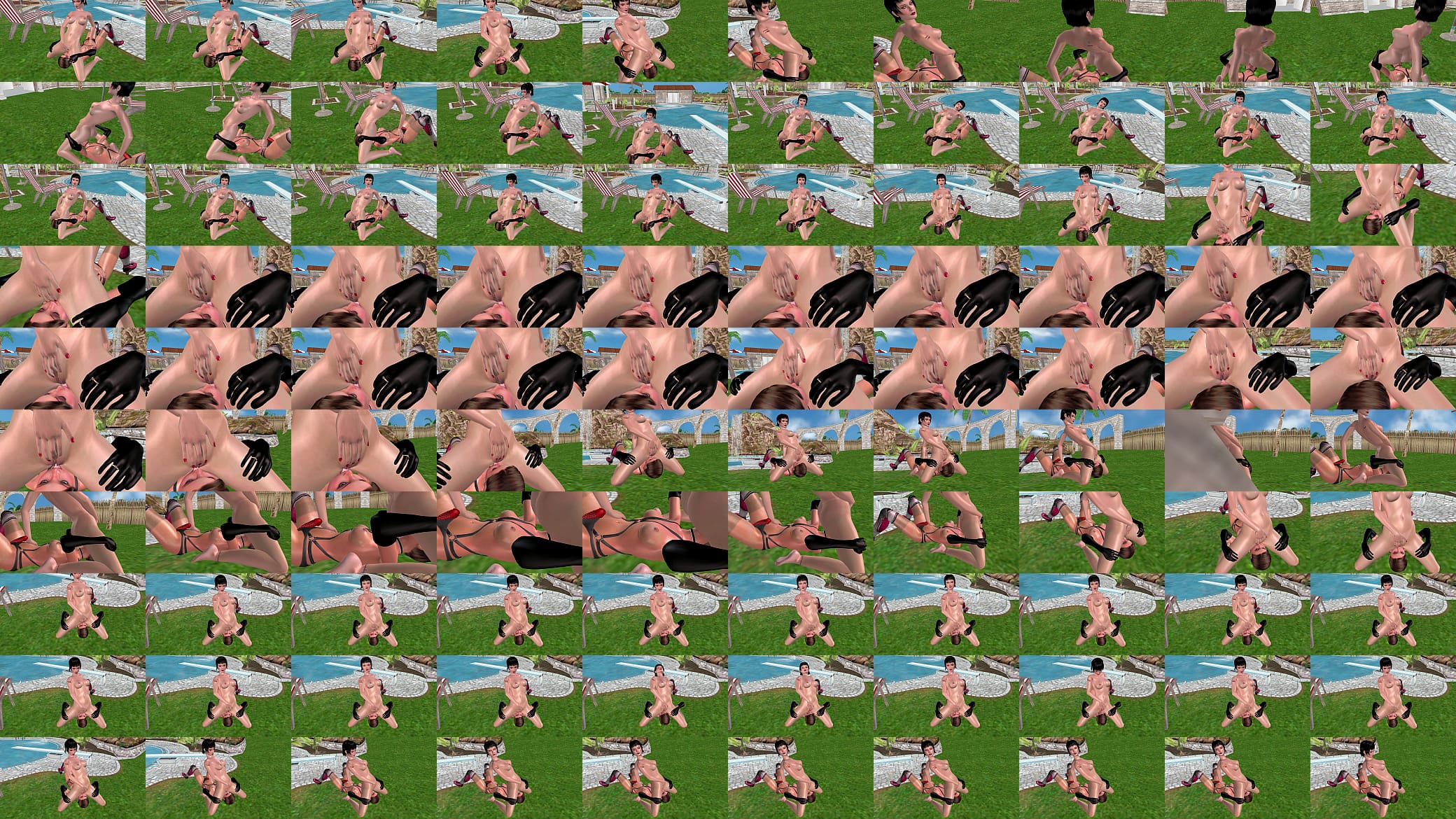 3D Lesbian Girl Devours Wet Pussy &ndash; Passionate Cunnilingus 预览图