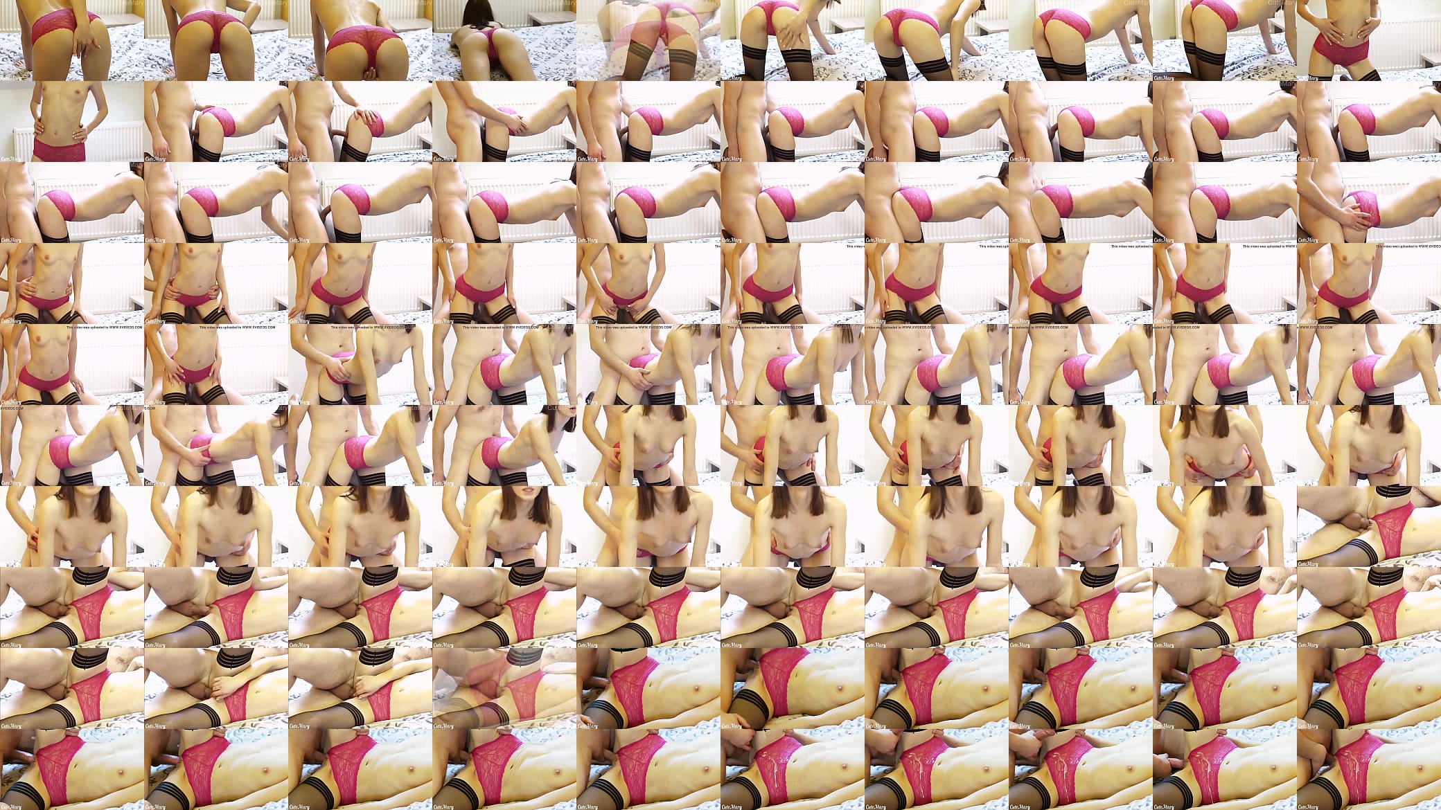 SEX OF YOUNG STUDENTS IN STOCKINGS AND THROUGH PANTIES - WITH ALOT OF CUM - CuteMary 预览图