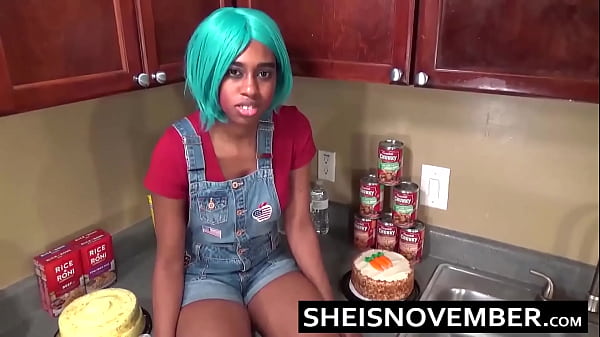 Hd time to cumshot my innocent step sister mouth after this blowjob and rough hardcore doggystyle fucking cute young ebony babe sheisnovember gigantic natural tits and erect dark nipples out sucking step brother big cock by msnovember