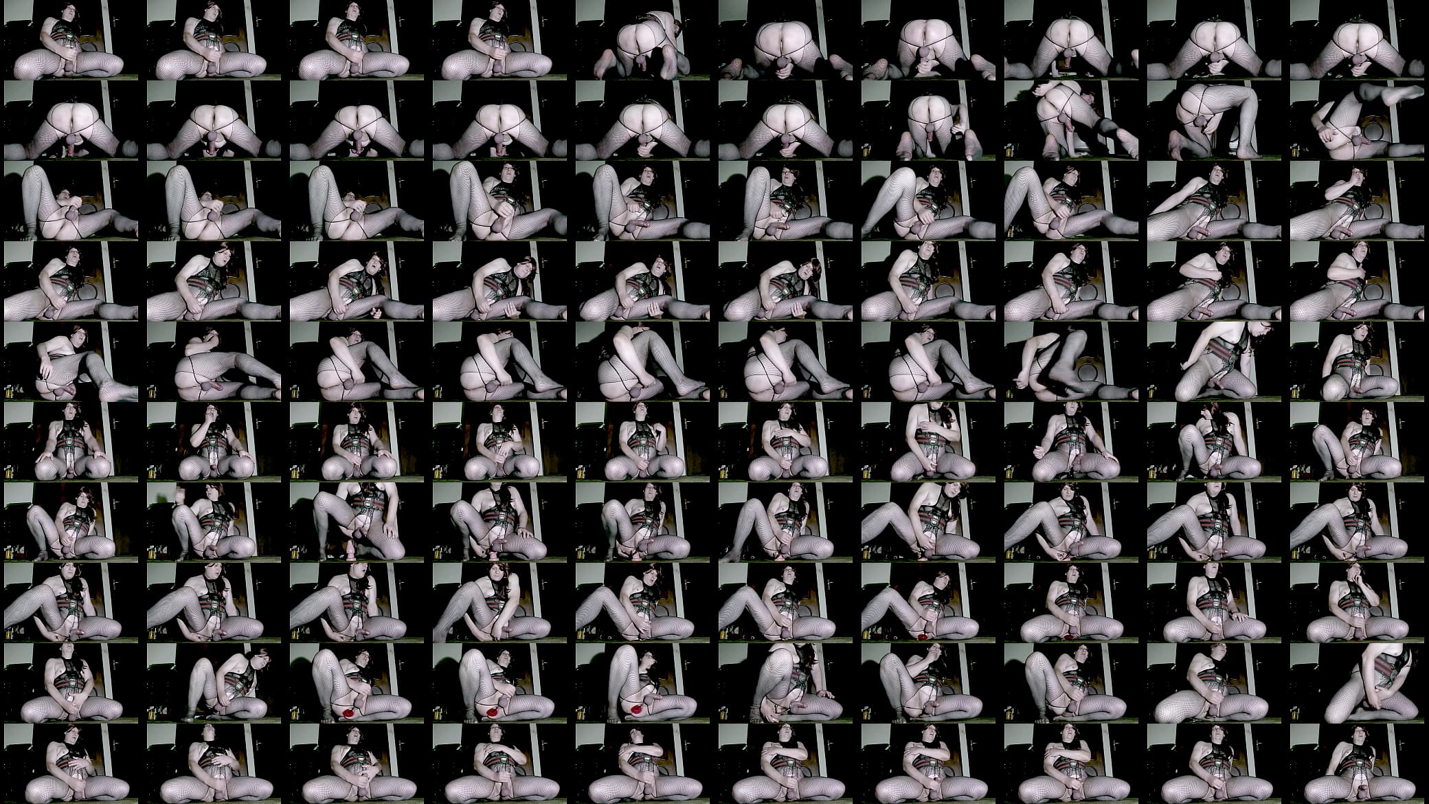 sissy masturbation with plugged butt 预览图
