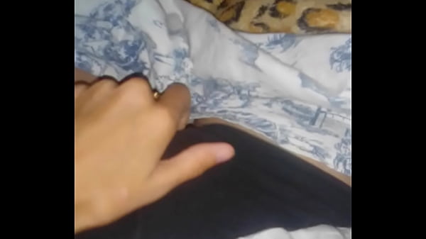 While my stepfather is working at the table i'm jerk off my pussy in my panties under the blanket