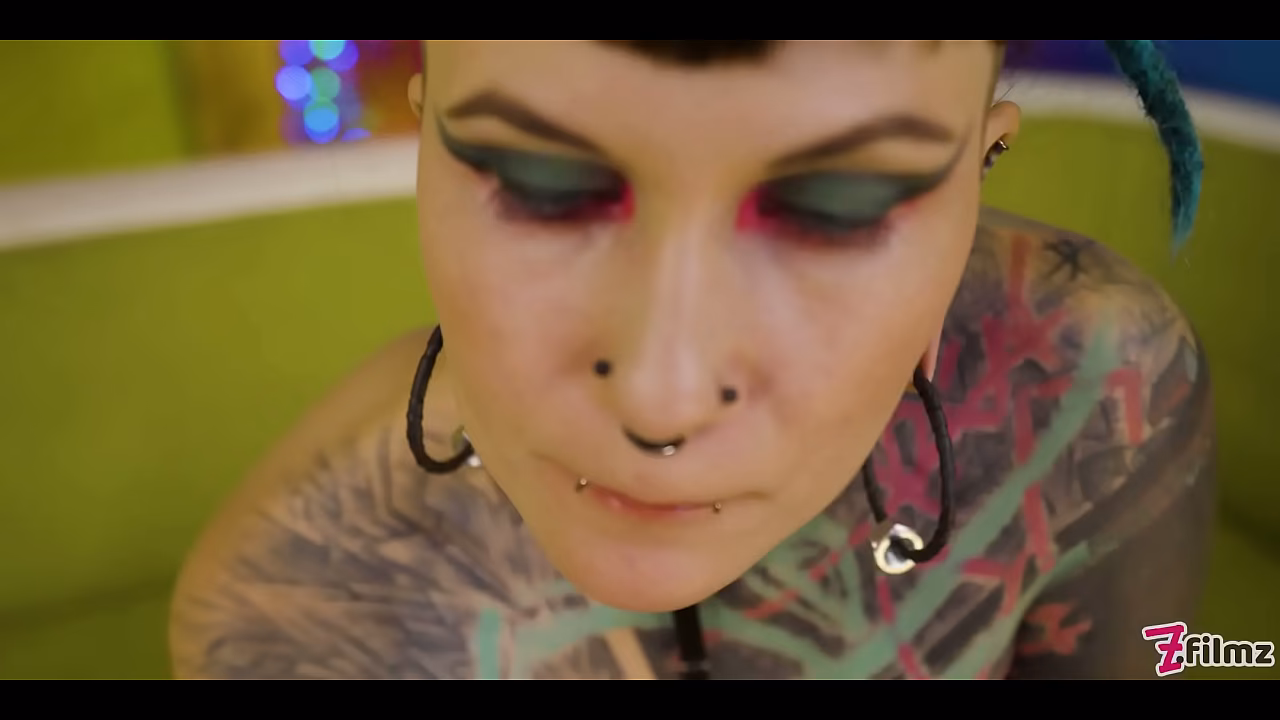 Goth Queen Teases Tiny Tits &amp_ Nipples Then Takes Rough Doggy, Dripping Facial Cumshot