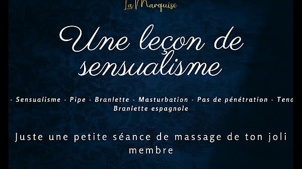 A lesson in sensualism - French audio solo gentle handjob praises