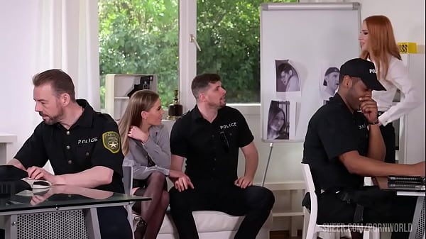 Interracial DP with Police Sluts Dellai Eveline and Kiara Lord  GP2260