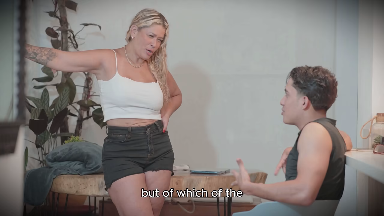 My MILF stepmom teaches me a lesson by seducing me and fucking my big virgin cock with her hot, wet pussy!