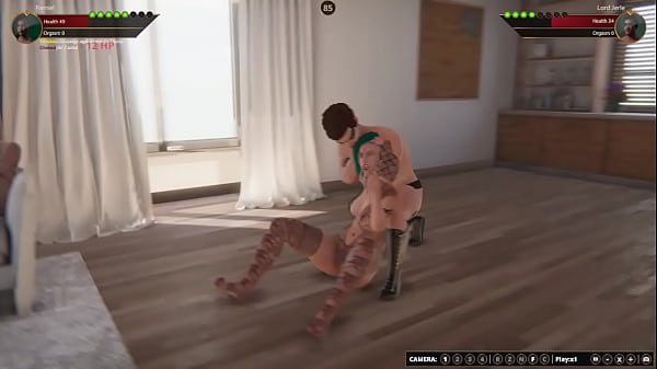 Remiel VS Lord Jerle (Naked Fighter 3D)