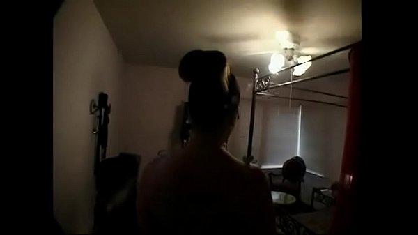 Brunette honey with a fat ass gets her pussy slammed with a big dong in bedroom
