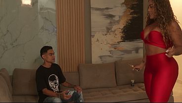 The Ebony MILF took my huge dick after being stood up and came screaming while riding me