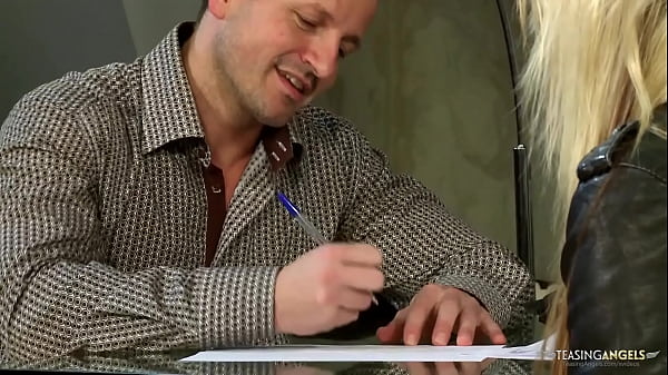 Download Video - Unable to control her lust the blonde European chick rides him until he cums twice