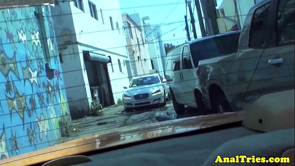 Beautiful blondes anal after fun in taxi