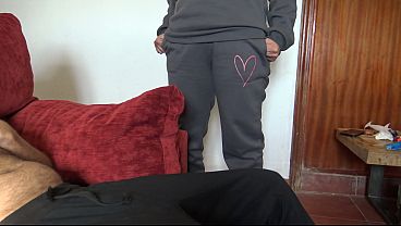 amateur stepmom lets his big dick ejaculate inside her shaved pussy