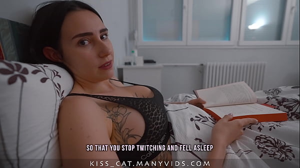 Kisscat - Step mom share bed with handjob!? Surprise - Step son fucks Step mother with Creampie!