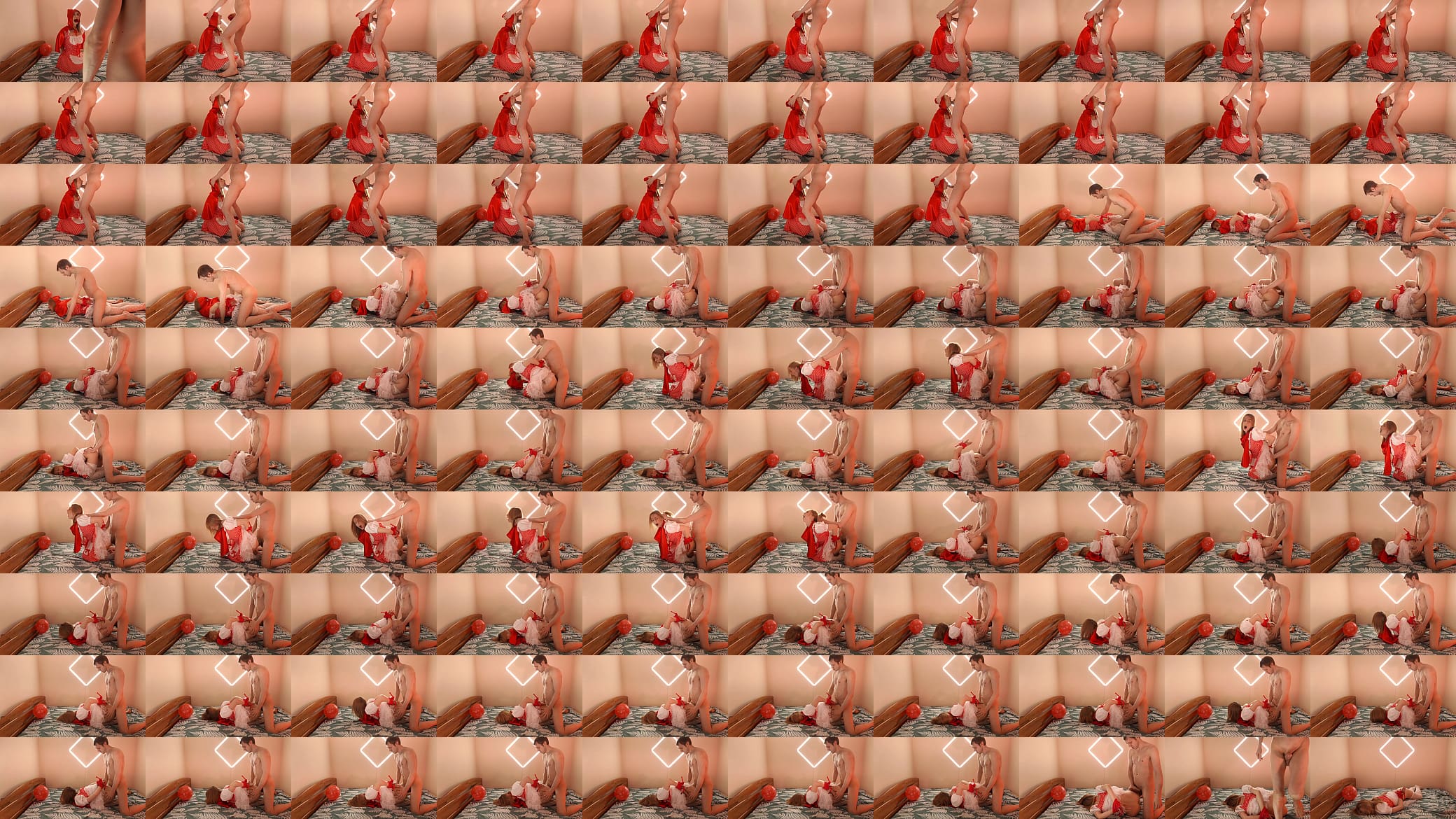 Hard anal and deepthroat with milf in red cosplay 预览图