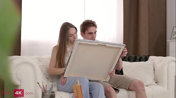 Download Video - Skinny in threesome with driver and servant