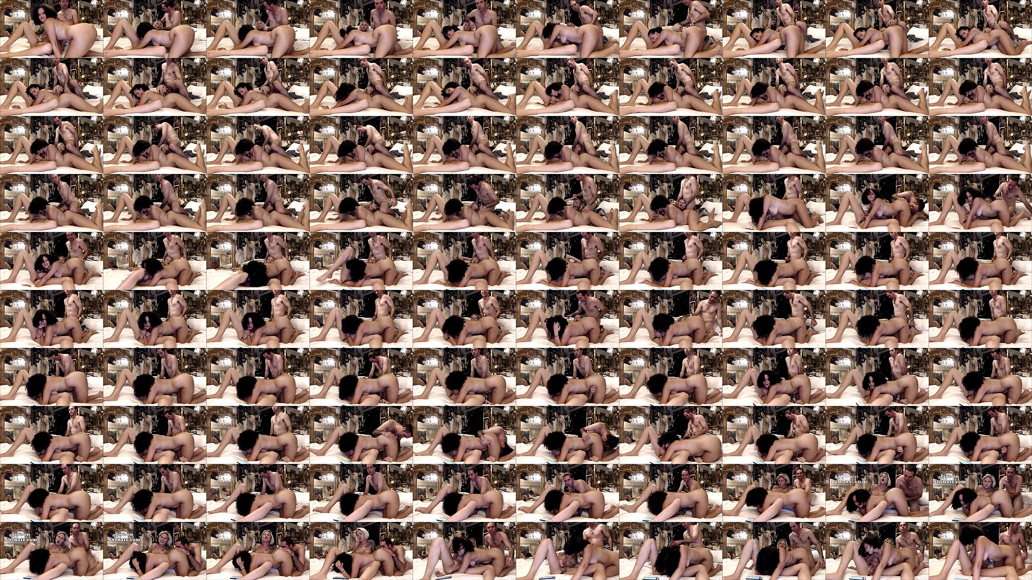 Inked Sheshaft on an Orgy with a Couple 预览图
