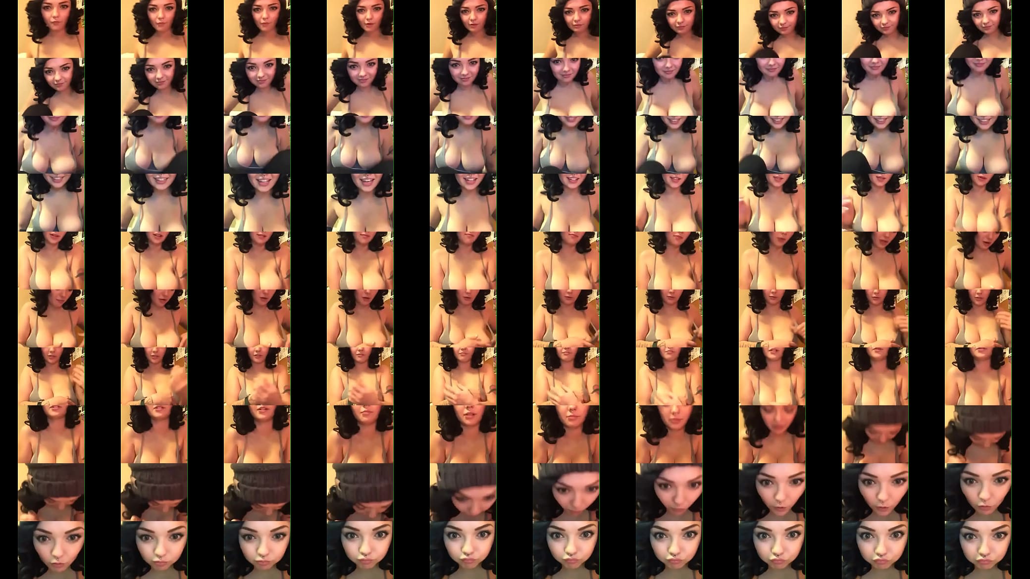 Chica con tattos se le sale un seno 预览图
