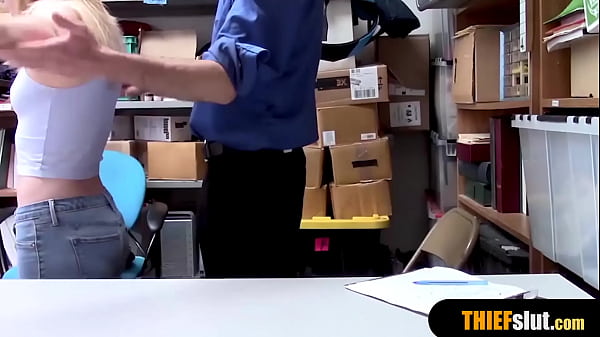 Download Video - Virgin shoplifter teen rough fucked by a cop on CCTV