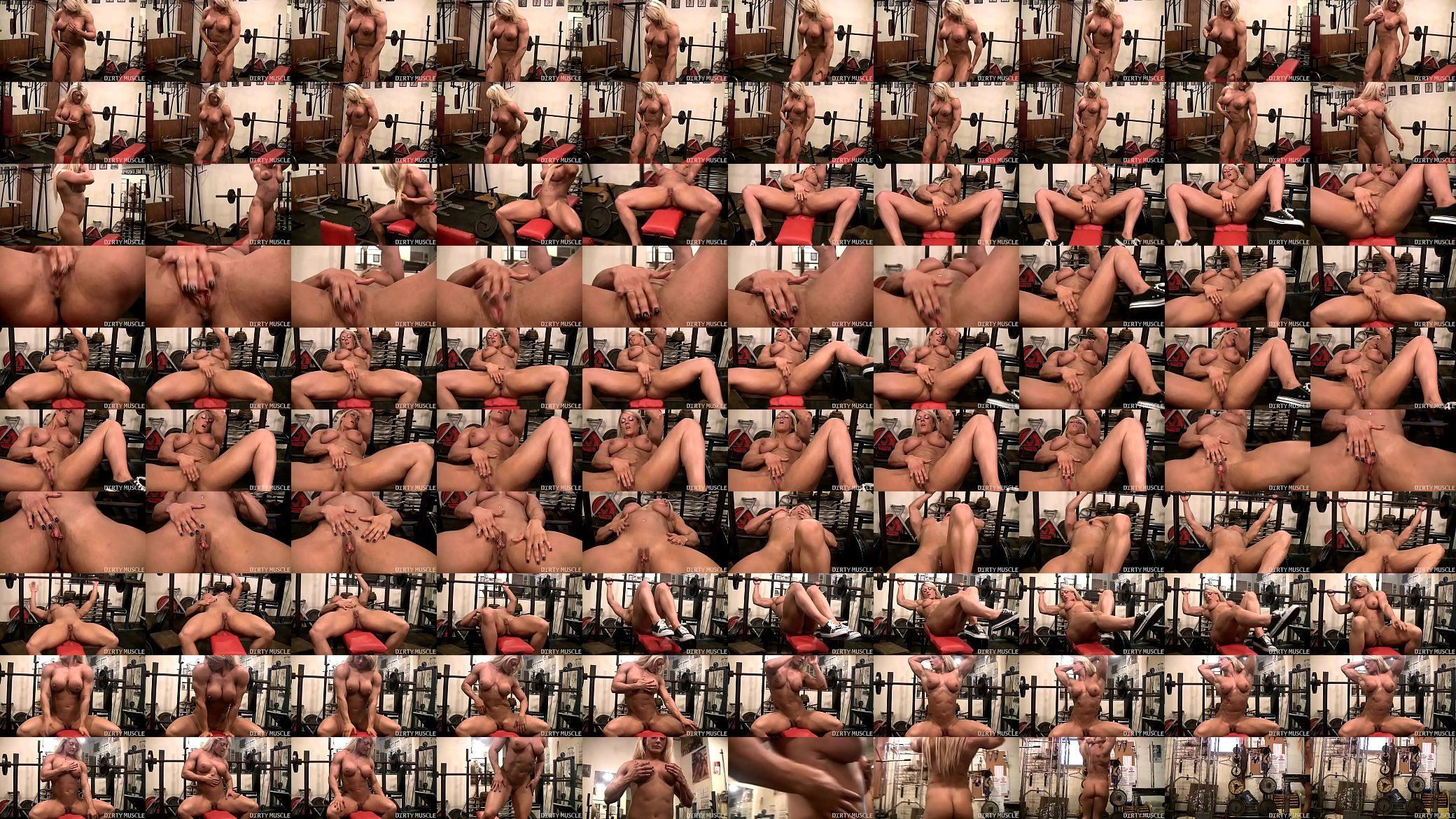 Female Bodybuilder Lisa Cross Naked Workout 预览图