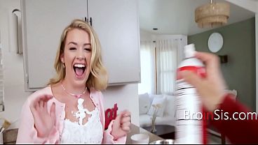 Teen Asks Stepbro To Get Cream Off Of Her Bare Chest