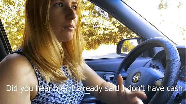 Fucked stupid blonde for car repairs