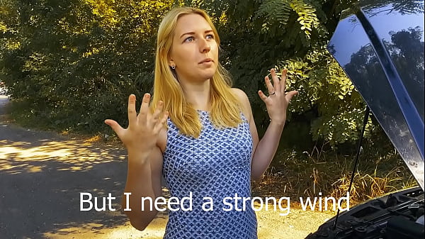 Fucked stupid blonde for car repairs