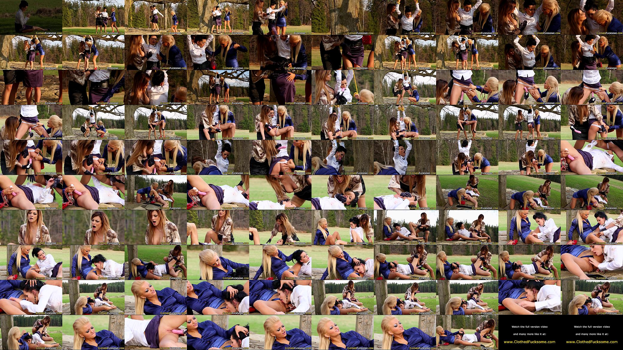 Glam lesbians 3way lick 预览图
