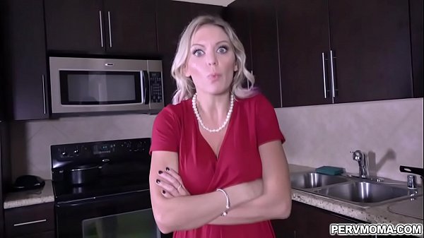 Stepmom Kenzie Taylor begs to deepthroats stepsons huge cock while wearing handcuffs.She likes swallowing his boner and got loaded with a facial jizz.