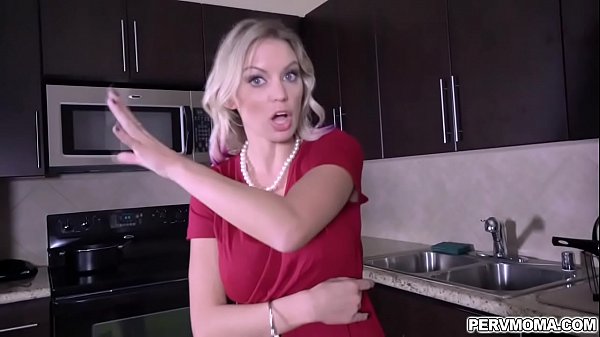 Stepmom Kenzie Taylor begs to deepthroats stepsons huge cock while wearing handcuffs.She likes swallowing his boner and got loaded with a facial jizz.