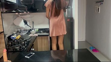 with the maid in the kitchen
