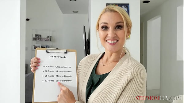 Hot blonde stepmom Julia Robbie and stepson Alex Jett having sex