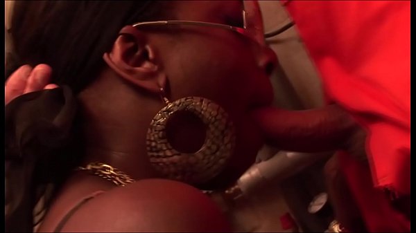 African slut gets gangbanged by white guys for green card