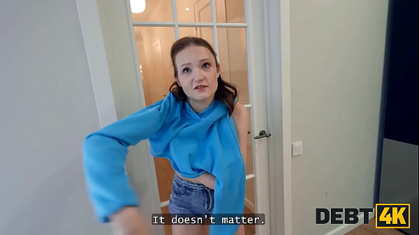 DEBT4k. Naughty college slut has no rules and is having ANAL FUCK with a house manager