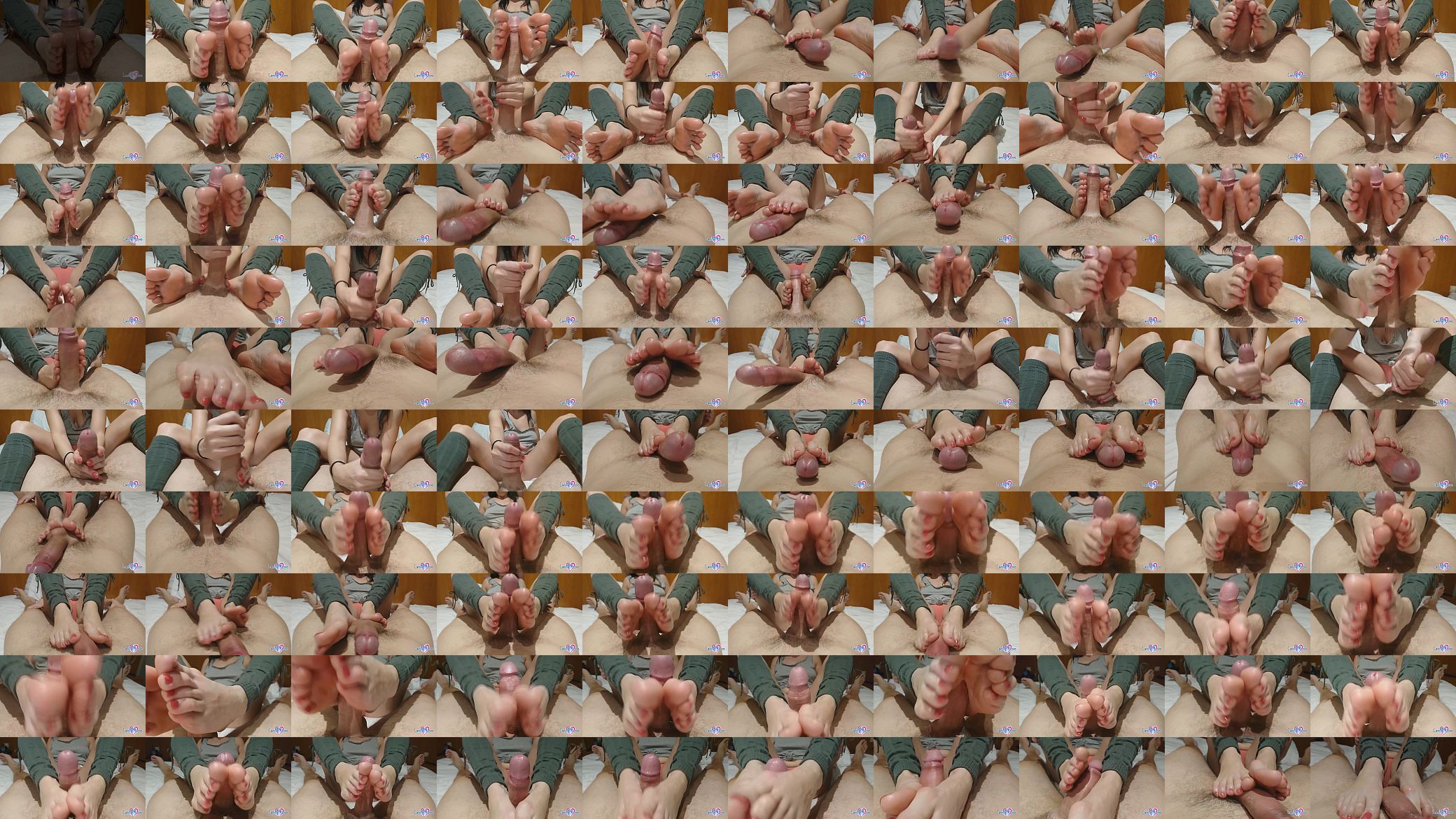 Amateur Footjob with Hard cock until Cumshot 预览图