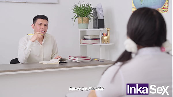 Young busty Mexican student gets fucked by teacher to pass the course.
