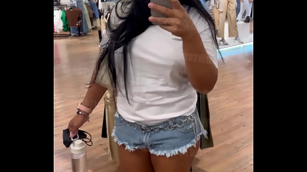 Showing in the clothing store
