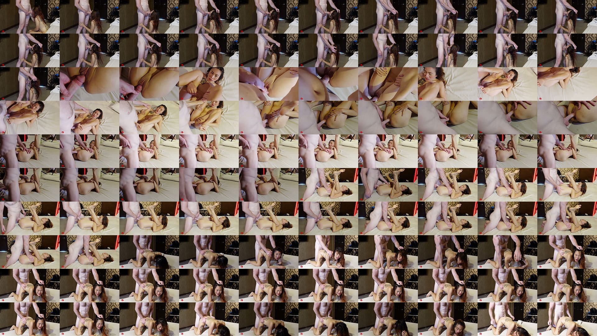 Slutty Asian Hoe fucks bare 预览图