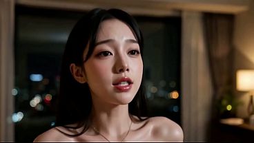 白裙骚货故意勾引,进门扒光按在落地窗上后入,全城都看她被操到腿软