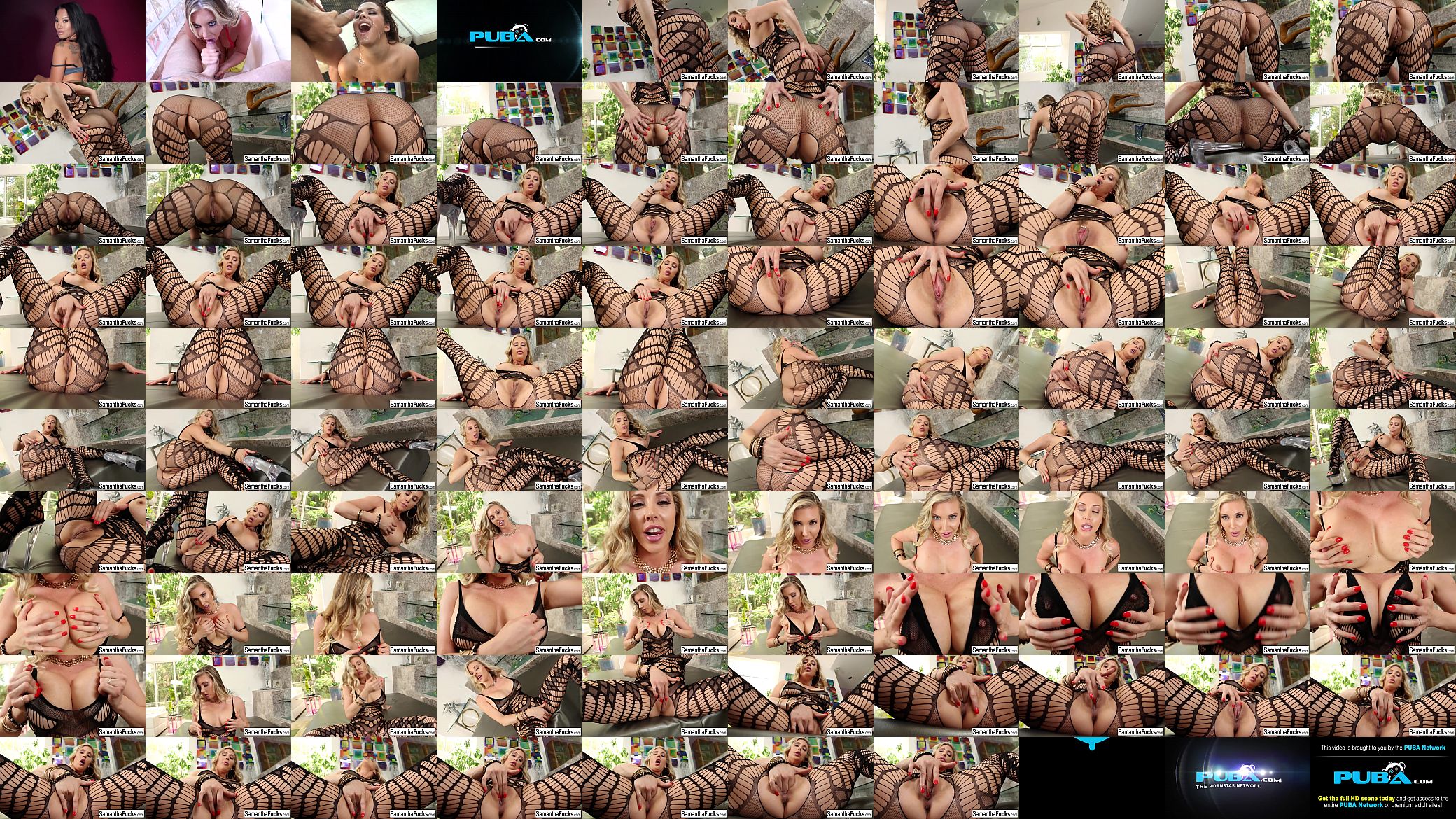 Samantha Saint in a fishnet body suit 预览图