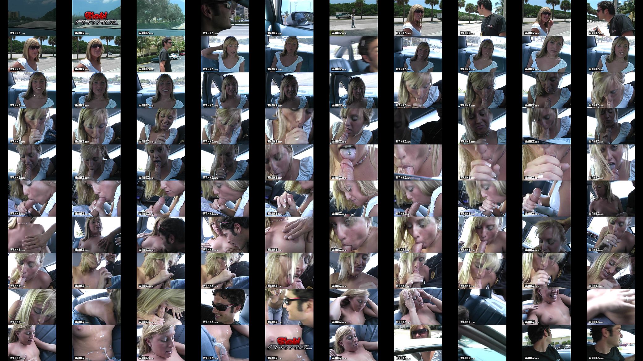 WANKZ - Blonde Teen Sucks Cock In The Back Seat! 预览图