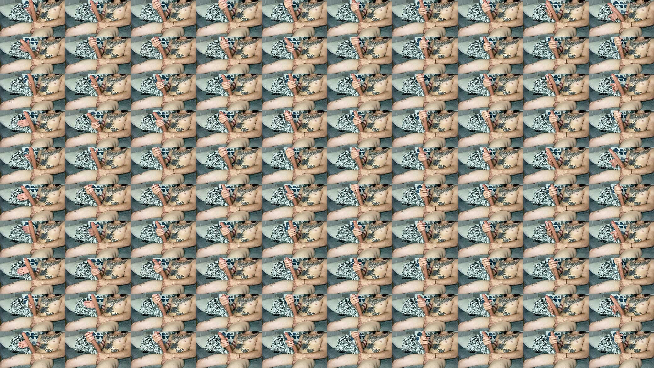 Tunisian psycho stroking his cock 预览图