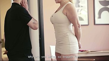 Stepmother Is Caught Cheating and Pays for His Silence With Sex